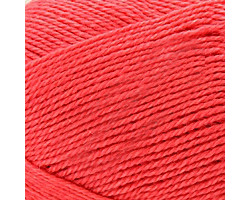 Пряжа для вязания КАМТ 'Соната' (импортная п/т шерсть 50%, акрил 50%) 10х100гр/250м цв.116 коралл неон