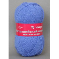 Пряжа для вязания ПЕХ 'Австралийский меринос' (95% мериносовая шерсть, 5% акрил в/о) 5х100гр/400м цв.520 голубая пролеска
