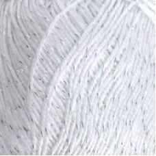 Пряжа для вязания ПЕХ 'Блестящее лето' (95% Мерсеризованный хлопок 5% Метанит) 5х100гр/380м цв.001
