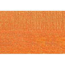 Пряжа для вязания ПЕХ 'Блестящее лето' (95% Мерсеризованный хлопок 5% Метанит) 5х100гр/380м цв.284 оранжевый