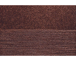 Пряжа для вязания ПЕХ 'Блестящее лето' (95% Мерсеризованный хлопок 5% Метанит) 5х100гр/380м цв.416 св.коричневый