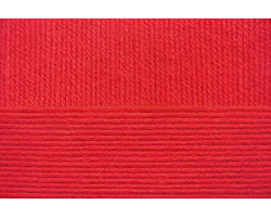 Пряжа для вязания ПЕХ 'Детская объёмная' (100%микрофибра) 5х50гр/200м цв.006 красный