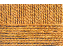 Пряжа для вязания ПЕХ 'Домашняя' (50% шерсть 50% акрил) 10х100гр/200м цв.447 горчица