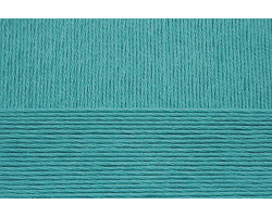 Пряжа для вязания ПЕХ 'Хлопок Натуральный' летний ассорт (100%хлопок) 5х100гр/425 цв.515 зел.бирюза