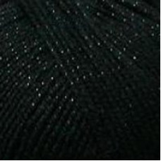 Пряжа для вязания ПЕХ 'Мерцающая' (96%акрил+04%метанит) 5х100гр/430м цв.002 черный