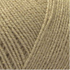 Пряжа для вязания ПЕХ 'Мерцающая' (96%акрил+04%метанит) 5х100гр/430м цв.124 песочный
