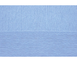 Пряжа для вязания ПЕХ 'Виртуозная' (100% мерсеризованный хлопок) 5х100гр/333м цв.005 голубой
