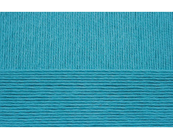 Пряжа для вязания ПЕХ 'Виртуозная' (100% мерсеризованный хлопок) 5х100гр/333м цв.045 т.бирюза