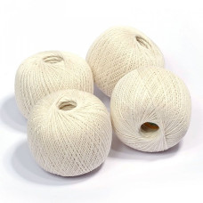 Набор ниток для вязания 'Лилия' (100%хлопок) 4х75гр/440м цв.0102 молочный С-Пб