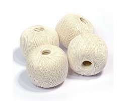 Набор ниток для вязания 'Лилия' (100%хлопок) 4х75гр/440м цв.0102 молочный С-Пб