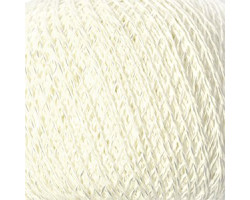 Нитки для вязания 'Мальва' (50%хлопок+50%вискоза) 4х75гр/350м цв.0101/001 белый С-Пб фас.4шт