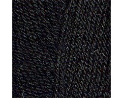 Пряжа для вязания ТРО 'Кроха' (20%шерсть+80%акрил) 10х50гр/135м цв.0140 черный