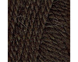 Пряжа для вязания ТРО 'Новинка' (82%шерсть+18%акрил) 10х100гр/120м цв.3655 темно коричневый