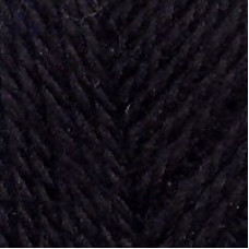 Пряжа для вязания ТРО 'Новозеландская' (100%шерсть) 10х100гр/250м цв.0140 черный