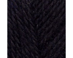 Пряжа для вязания ТРО 'Новозеландская' (100%шерсть) 10х100гр/250м цв.0140 черный