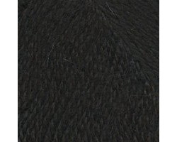 Пряжа для вязания ТРО 'Подмосковная' (50%шерсть+50%акрил) 10х100гр/250м цв.0140 черный