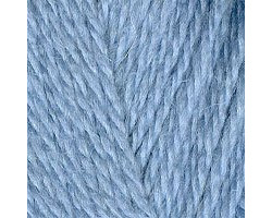 Пряжа для вязания ТРО 'Подмосковная' (50%шерсть+50%акрил) 10х100гр/250м цв.0271 бледно-голубой