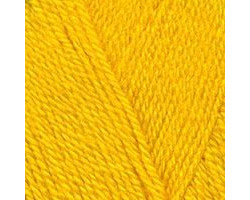 Пряжа для вязания ТРО 'Подмосковная' (50%шерсть+50%акрил) 10х100гр/250м цв.0590 желтый