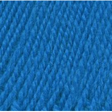 Пряжа для вязания ТРО 'Подмосковная' (50%шерсть+50%акрил) 10х100гр/250м цв.1229 ярко-голубой
