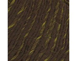 Пряжа для вязания ТРО 'Ровница' мулине (50%шерсть+50%акрил) 10х100гр/200м цв.2722 шоколад / горчица