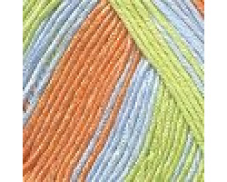 Пряжа для вязания ТРО 'Сакура' (100% вискоза) 5х100гр/180м цв.7247 принт