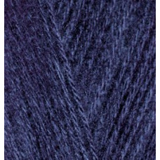 Пряжа для вязания Ализе Angora Gold (10%мохер, 10%шерсть, 80%акрил) 5х100гр цв.058 т.синий