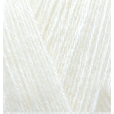 Пряжа для вязания Ализе Angora Gold (10%мохер, 10%шерсть, 80%акрил) 5х100гр цв.062 молочный