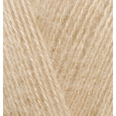Пряжа для вязания Ализе Angora Gold (10%мохер, 10%шерсть, 80%акрил) 5х100гр цв.095 светло-бежевый