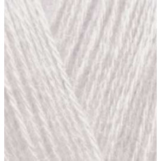 Пряжа для вязания Ализе Angora Gold (10%мохер, 10%шерсть, 80%акрил) 5х100гр цв.168 белая зима