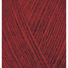 Пряжа для вязания Ализе Angora Gold (10%мохер, 10%шерсть, 80%акрил) 5х100гр цв.339 темно-красный