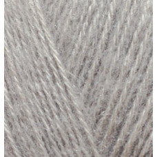 Пряжа для вязания Ализе Angora Gold (10%мохер, 10%шерсть, 80%акрил) 5х100гр цв.652 пепельный