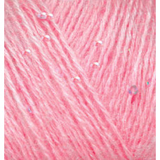 Пряжа для вязания Ализе Angora Gold Pullu (68%акрил, 4%пайетки, 9%мохер, 9%шерсть, 10%п/э) 10х50гр/215м цв.039 розовый леденец