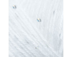 Пряжа для вязания Ализе Angora Gold Pullu (68%акрил, 4%пайетки, 9%мохер, 9%шерсть, 10%п/э) 10х50гр/215м цв.055 белый