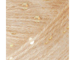 Пряжа для вязания Ализе Angora Gold Pullu (68%акрил, 4%пайетки, 9%мохер, 9%шерсть, 10%п/э) 10х50гр/215м цв.095 светло-бежевый