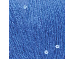 Пряжа для вязания Ализе Angora Gold Pullu (68%акрил, 4%пайетки, 9%мохер, 9%шерсть, 10%п/э) 10х50гр/215м цв.636 василек
