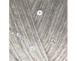 Пряжа для вязания Ализе Angora Gold Pullu (68%акрил, 4%пайетки, 9%мохер, 9%шерсть, 10%п/э) 10х50гр/215м цв.652 пепельный