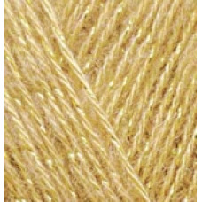 Пряжа для вязания Ализе Angora Gold Simli (5% металлик, 10% мохер, 10% шерсть, 75% акрил) 5х100гр/500м цв.002 шафран