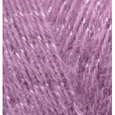 Пряжа для вязания Ализе Angora Gold Simli (5% металлик, 10% мохер, 10% шерсть, 75% акрил) 5х100гр/500м цв.028 роза