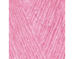 Пряжа для вязания Ализе Angora Gold Simli (5% металлик, 10% мохер, 10% шерсть, 75% акрил) 5х100гр/500м цв.039 розовый леденец