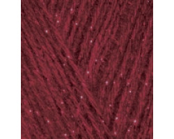 Пряжа для вязания Ализе Angora Gold Simli (5% металлик, 10% мохер, 10% шерсть, 75% акрил) 5х100гр/500м цв.057 бордовый