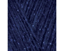 Пряжа для вязания Ализе Angora Gold Simli (5% металлик, 10% мохер, 10% шерсть, 75% акрил) 5х100гр/500м цв.058 т.синий