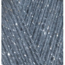 Пряжа для вязания Ализе Angora Gold Simli (5% металлик, 10% мохер, 10% шерсть, 75% акрил) 5х100гр/500м цв.087 угольно серый
