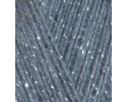 Пряжа для вязания Ализе Angora Gold Simli (5% металлик, 10% мохер, 10% шерсть, 75% акрил) 5х100гр/500м цв.087 угольно серый