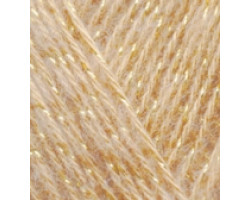 Пряжа для вязания Ализе Angora Gold Simli (5% металлик, 10% мохер, 10% шерсть, 75% акрил) 5х100гр/500м цв.095 св.бежевый