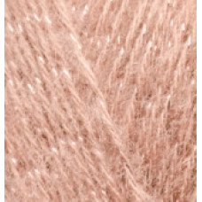 Пряжа для вязания Ализе Angora Gold Simli (5% металлик, 10% мохер, 10% шерсть, 75% акрил) 5х100гр/500м цв.102 сухая роза