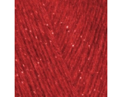 Пряжа для вязания Ализе Angora Gold Simli (5% металлик, 10% мохер, 10% шерсть, 75% акрил) 5х100гр/500м цв.106 красный