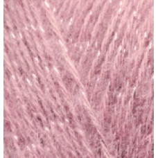 Пряжа для вязания Ализе Angora Gold Simli (5% металлик, 10% мохер, 10% шерсть, 75% акрил) 5х100гр/500м цв.144 темная пудра