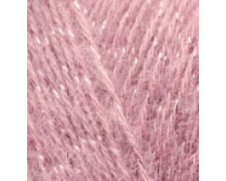 Пряжа для вязания Ализе Angora Gold Simli (5% металлик, 10% мохер, 10% шерсть, 75% акрил) 5х100гр/500м цв.144 темная пудра