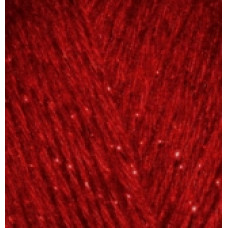 Пряжа для вязания Ализе Angora Gold Simli (5% металлик, 10% мохер, 10% шерсть, 75% акрил) 5х100гр/500м цв.339 т.красный