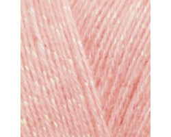 Пряжа для вязания Ализе Angora Gold Simli (5% металлик, 10% мохер, 10% шерсть, 75% акрил) 5х100гр/500м цв.363 св.розовый